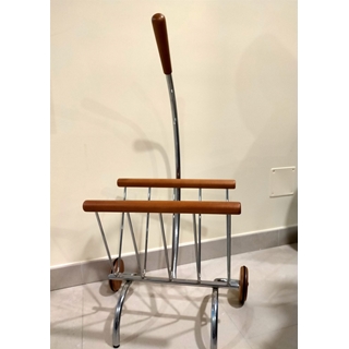 0_Revistero en plata y madera - Imagen 2