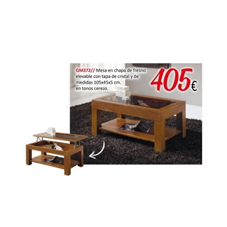 Mesa en chapa de fresno elevable - Imagen 1