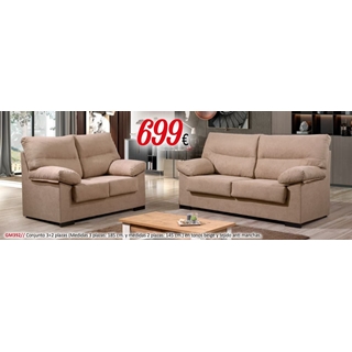 Sofás de 2 y 3 plazas en tonos beige - Imagen 1
